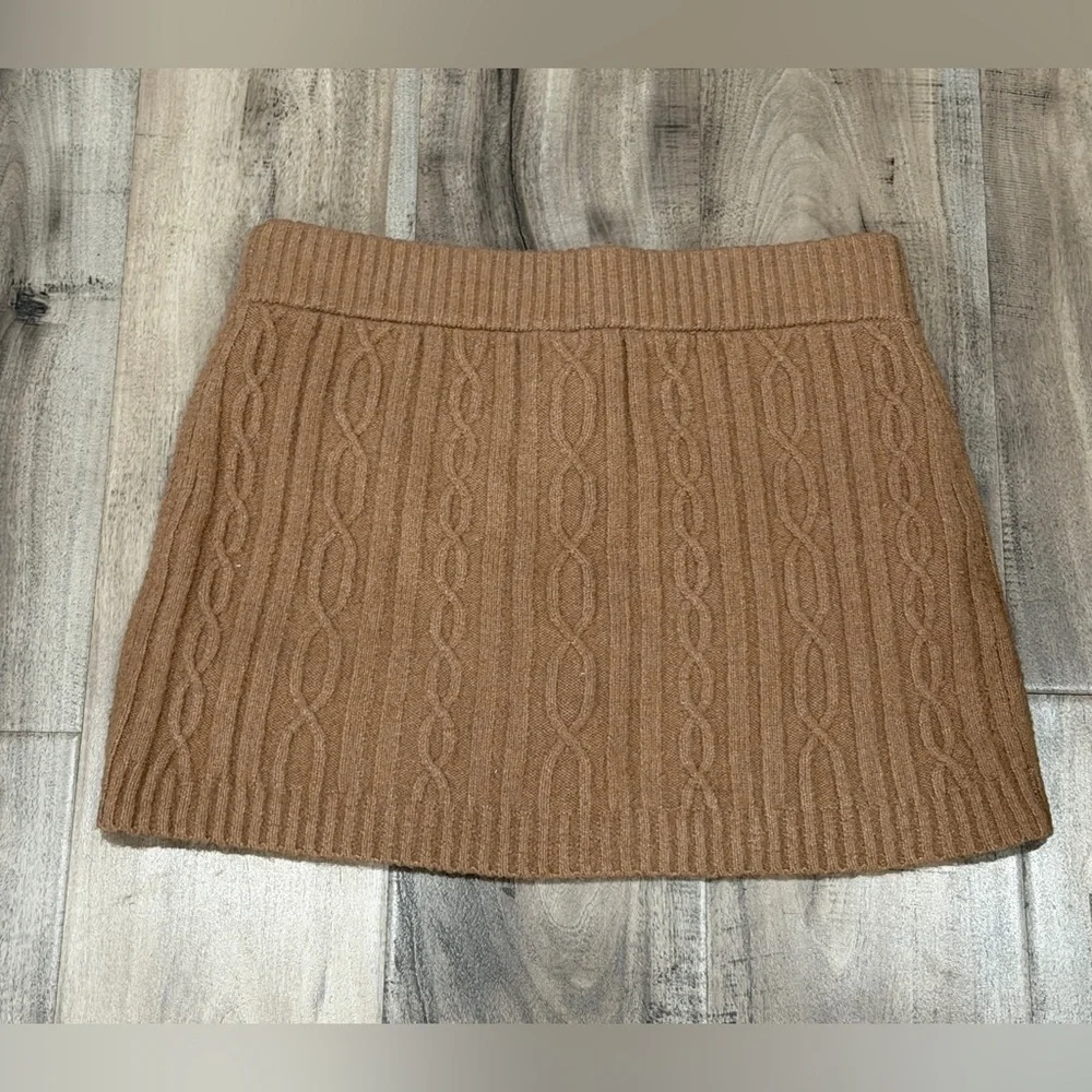 ALO Yoga Women's Brown Knit Mini Skirt